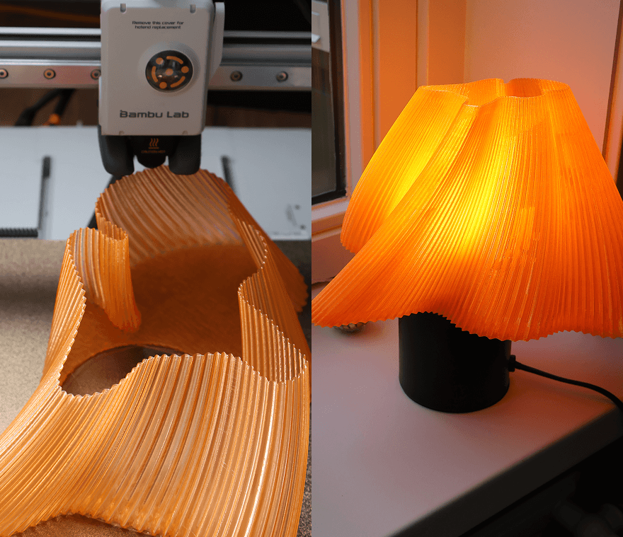 3D-print proces van de nederlamp
